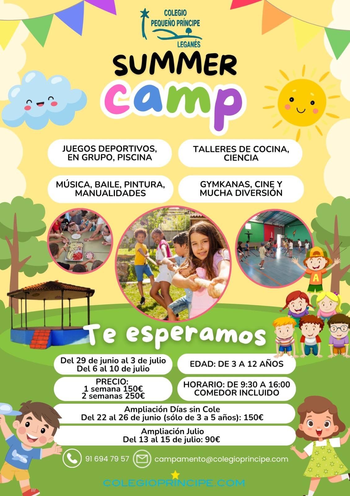 Campamento Urbano colegio pequeño principe leganes